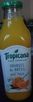Mängden socker i Tropicana Pure premium orange avec pulpe 1 L
