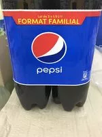Mängden socker i Pepsi format familial lot de 2 x 1,5 L