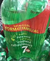 Mängden socker i 7UP saveur citron & citron vert format familial lot de 4 x 1,5 L