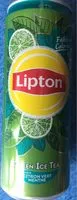 Mängden socker i Lipton Thé vert glacé saveur citron vert menthe 33 cl