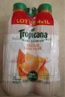 Mängden socker i Pur Jus de 100% oranges pressées sans pulpe