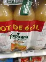 Mängden socker i Tropicana Orange sans pulpe lot de 6 x 1 L