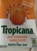 Mängden socker i Jus d'orange sans pulpe