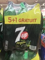 Mängden socker i 7UP saveur mojito citron vert & menthe 5 x 1,5 L + 1 offerte