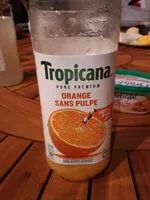 Mängden socker i Tropicana Orange sans pulpe (pur jus)
