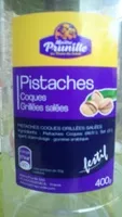 Mängden socker i Pistaches Coques Grillées Salées