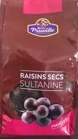 Mängden socker i Raisins Secs Sultanines