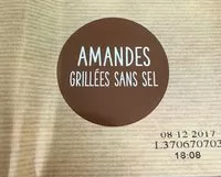 Mängden socker i Amandes Rôties à Sec (sans Sel Ajouté)