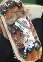 Mängden socker i Assortiment fruits secs et pruneaux