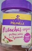Mängden socker i Pistaches coques grillées salées aux 2 piments