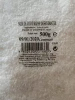 Mängden socker i Noix de coco rapée deshydratée