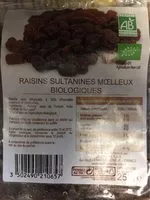 Mängden socker i Raisins sultanines moelleux biologiques