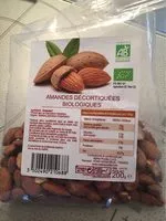 Mängden socker i Amandes decortiquees