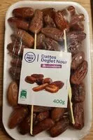 Mängden socker i Dattes Deglet Nour dénoyautées