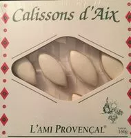 Mängden socker i Calissons d'Aix
