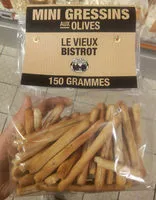 Mängden socker i Mini gressins aux olives