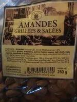 Mängden socker i Amandes grillées et salées