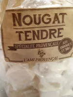 Mängden socker i Nougat tendre aux amandes et au miel