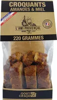 Mängden socker i Croquants amandes & miel
