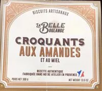 Mängden socker i Croquants aux amandes et au miel