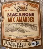 Mängden socker i Macarons aux amandes
