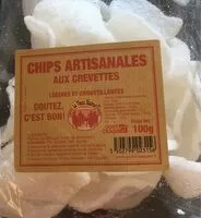 Mängden socker i Chips artisanales aux crevettes légères et croustillantes