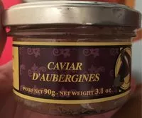 Mängden socker i Caviar d'Aubergines