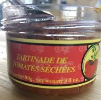 Mängden socker i Tartinade de tomates séchées