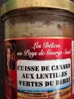 Mängden socker i Cuisses de canard aux lentilles vertes du Berry
