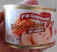 Mängden socker i Bloc de foie gras de canard