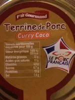 Mängden socker i Terrine de Porc Curry coco