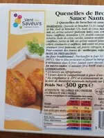 Mängden socker i Quenelles de brochet Sauce Nantua