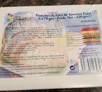 Mängden socker i Tranche de filet de saumon farci