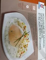 Mängden socker i Mousseline de saumon sauce ciboulette et riz aux petits legumes