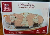 Mängden socker i 4 Tranches de saumon farci