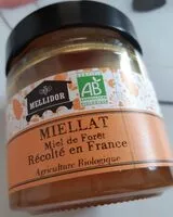 Mängden socker i Miellat Foret 250G Origine France