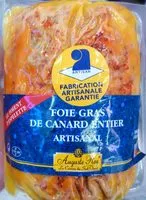 Mängden socker i Foie gras de canard entier artisanal au piment d'Espelette