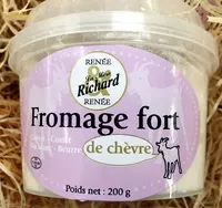 Mängden socker i Fromage fort