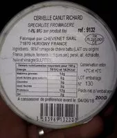 Mängden socker i Cervelle Canut Richard