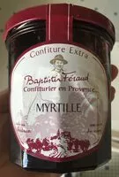 Mängden socker i Confiture de myrtille