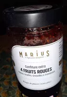 Mängden socker i Confiture 4 fruits rouges