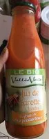 Mängden socker i Pur jus de Carotte des Landes Bio