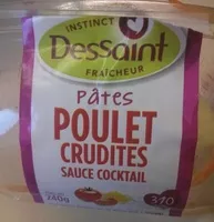 Mängden socker i Pâtes Poulet Crudités, sauce cocktail