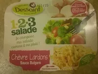 Mängden socker i 1-2-3 Salade Chèvre Lardons sauce Bulgare