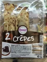 Mängden socker i 2 Crêpes Chocolat