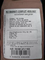 Mängden socker i Riz basmati complet