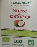 Mängden socker i Sucre de coco