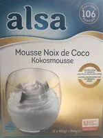 Mängden socker i Mousse noix de coco