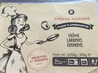 Mängden socker i Crepe garnie facon flammekueche