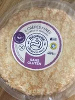 Mängden socker i 4 Crêpes Fines Sucrées et Vanillées Sans Gluten